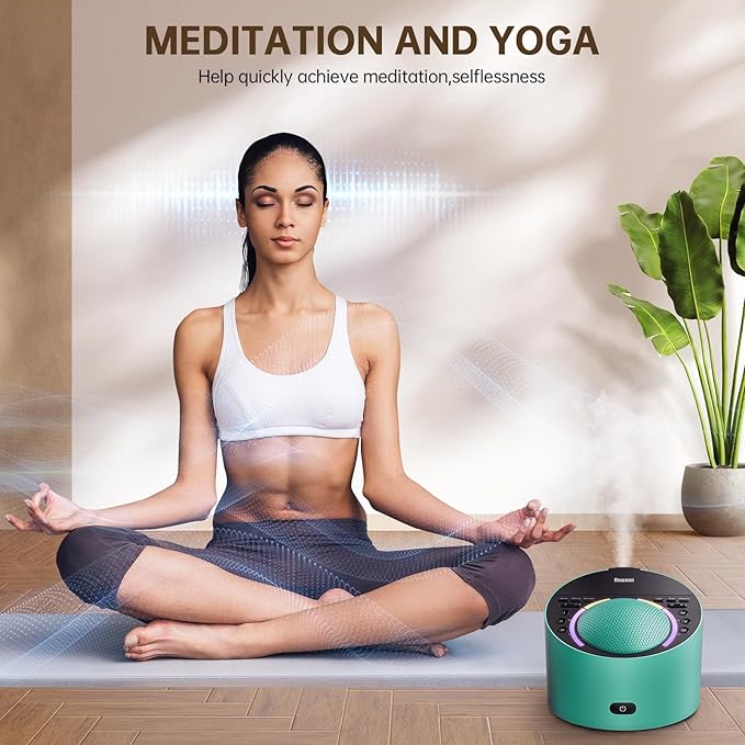 ANWOON Sound Machine & Aroma Diffuser Pro 4-in-1 Sleep System, Premium Metal - Image 7