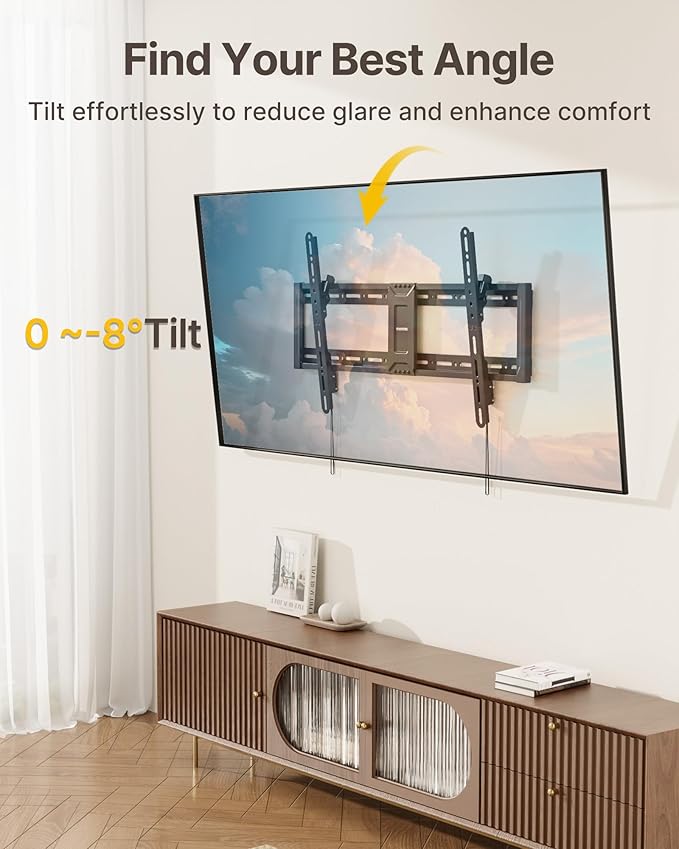 monTEK Heavy Duty Tilting TV Wall Mount - Image 4