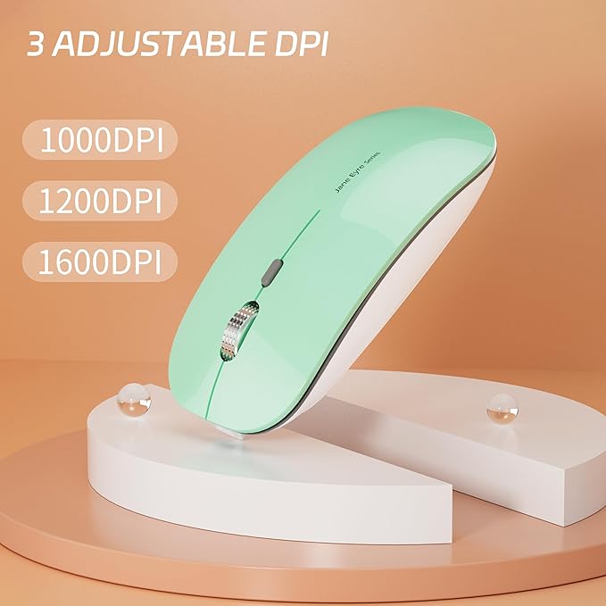 Uciefy Q5 Slim Rechargeable Wireless Mouse, 2.4G Portable Optical Silent Ultra - Image 4
