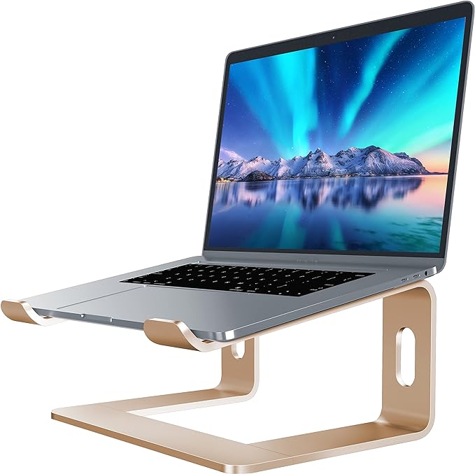 SOUNDANCE Laptop Stand, Aluminum Computer Riser, Ergonomic Laptops Elevator by Soundance