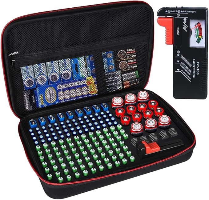 Battery Organizer Storage Box by EnhanceYourLife