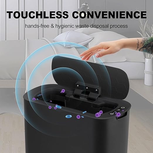 Cesun Motion Sensor Trash Can, 5 Gallon Automatic Bathroom Garbage Can - Image 4