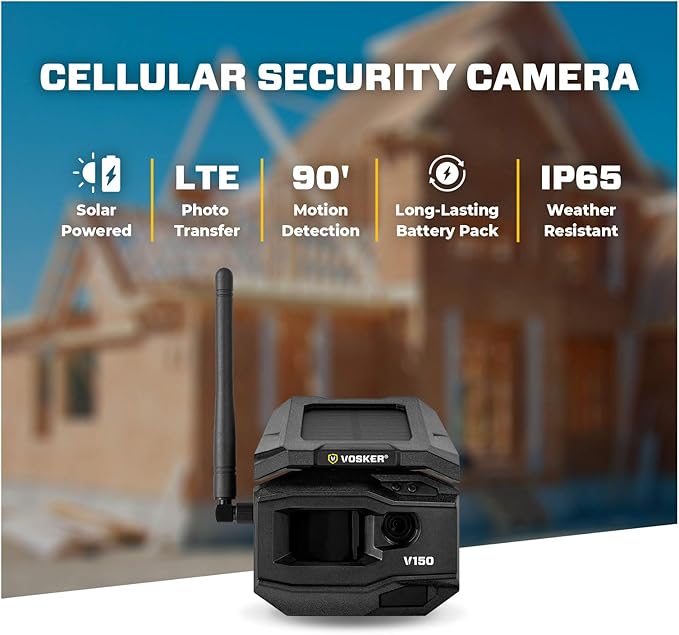 Vosker V150 Solar-Powered LTE Cellular Home Security Outdoor Camera | Motion - Image 2
