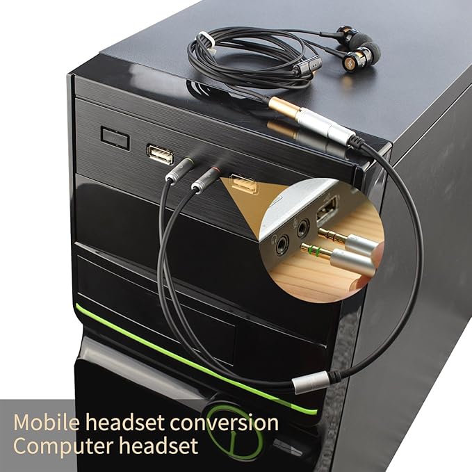 CANFON Headphone Splitter for Computer 3.5mm Female to 2 Dual 3.5mm Male - Image 6