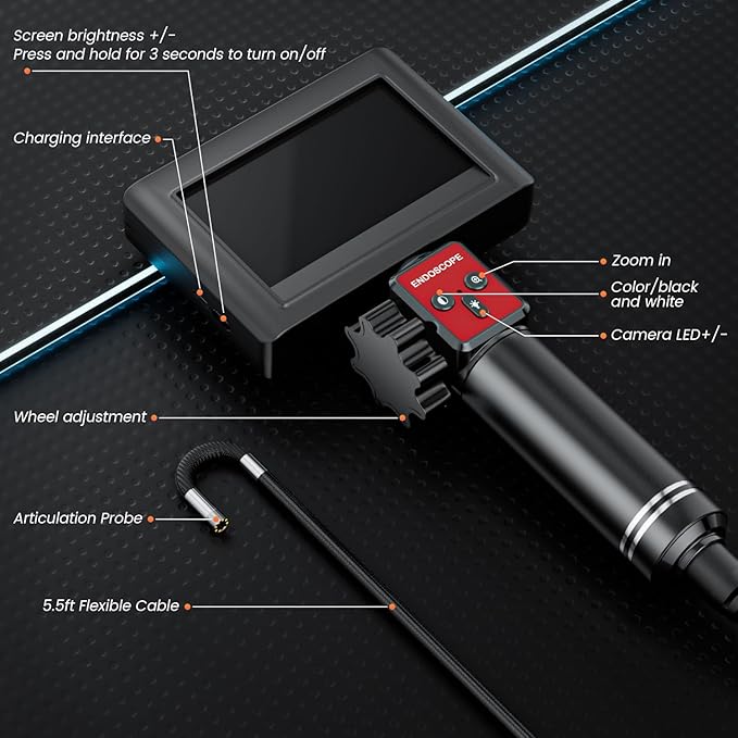 Two-Way Articulating Borescope Camera - Image 6