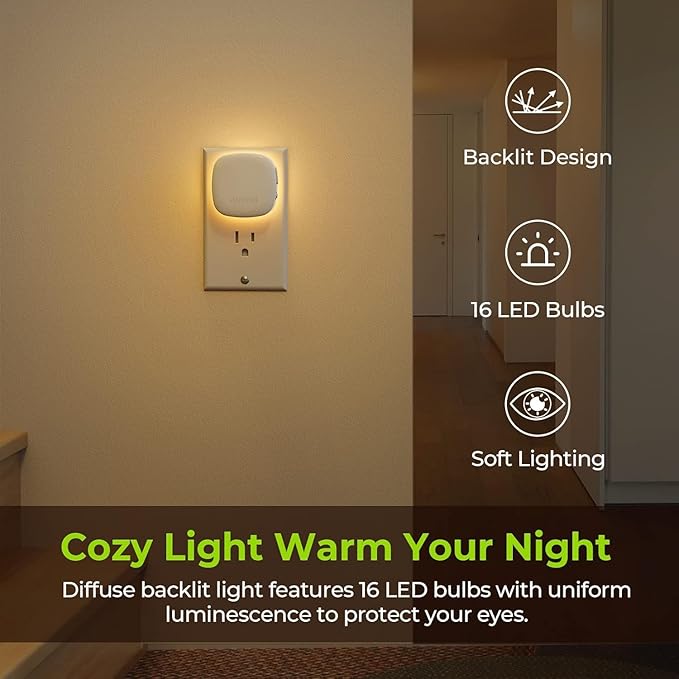 AUVON Plug-in LED Backlit Night Light - Image 2