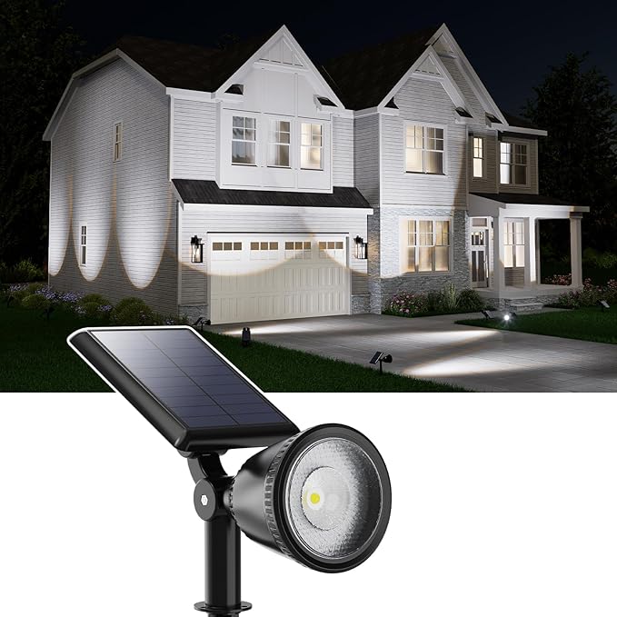 Solar Powered Sunset Spotlight Outdoor Waterproof Spot LED Accent Landscape by FALOVE