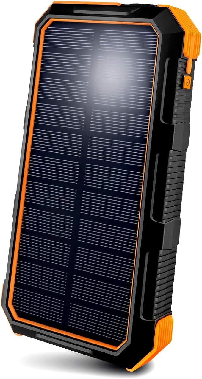 ToughTested Solar Power Bank 24000mAh, Fast Charging Portable Charger External by ToughTested
