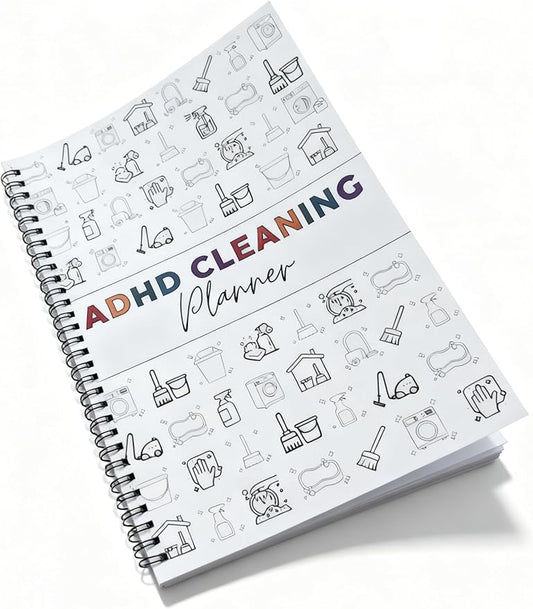 ADHD Cleaning Planner and Organizer, Spiral-Bound Home Management System by Unknown