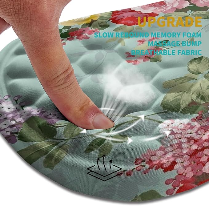 Hokafenle Ergonomic Mouse Pad Wrist Support, Wrist Rest Mousepad - Image 2
