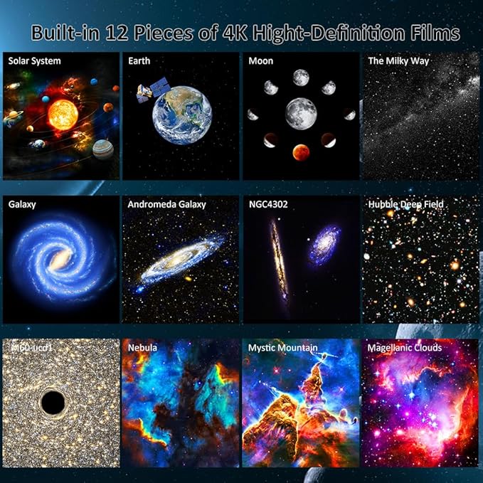 FLEVO Planetarium Star Projector, Galaxy Projector, Realistic Starry Sky Night - Image 2