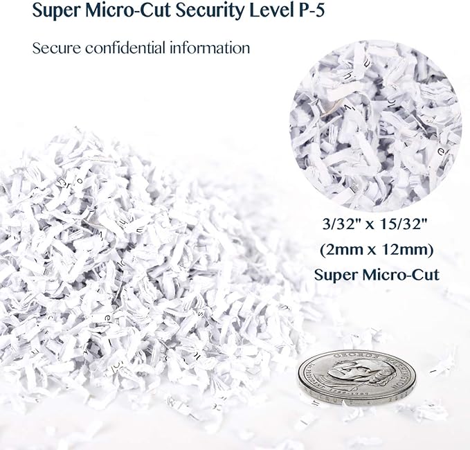 WOLVERINE 8-Sheet Super Micro Cut High Security Level P-5 Ultra Quiet - Image 5