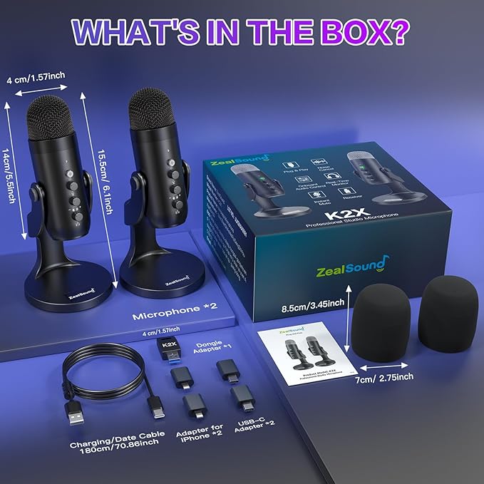 ZealSound Podcast Microphone, Podcast Equipment Bundle - Image 7