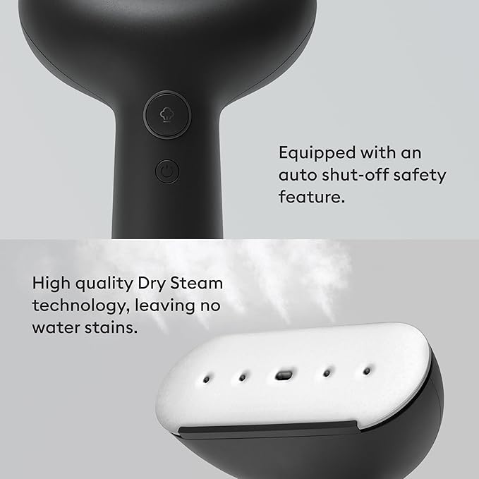 Steamery Handheld Clothes Steamer Cirrus 3, US Plug, Heated Ironing Plate - Image 4