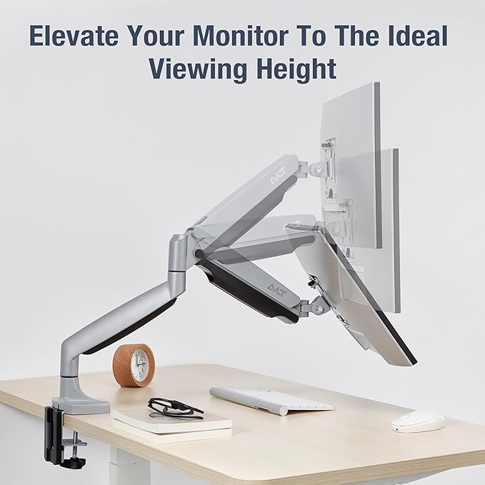 AVLT Single 17"-45" Monitor Arm Desk Mount Premium Mechanical Spring fits One - Image 7