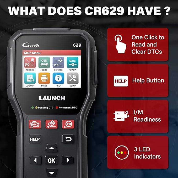 Launch CR629 OBD2 Scanner 2026 Scan Tool - Image 6