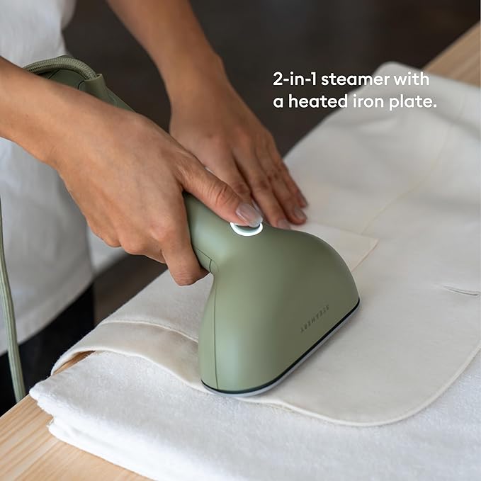 Steamery Handheld Clothes Steamer Cirrus 3, US Plug, Heated Ironing Plate - Image 5