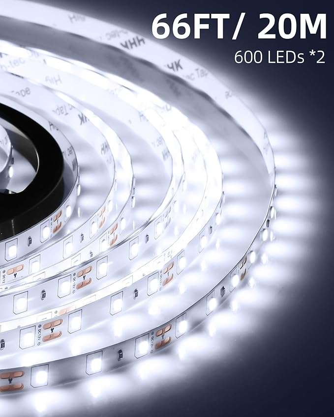 JNGMAIR 66ft LED Strip Lights - Image 2