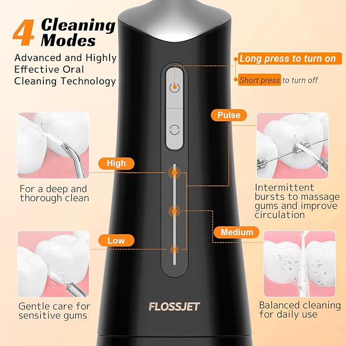 FlossJet Water Dental Flosser Cordless Oral Irrigator - Image 3