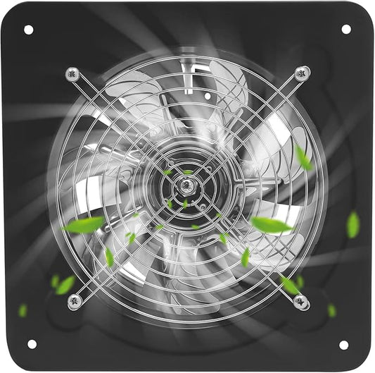 XUFOPLY 7.68 Inch Exhaust Fan, 110V 80W Wall Mounted Vent Fans 2600RPM Kitchen by GoodLucky