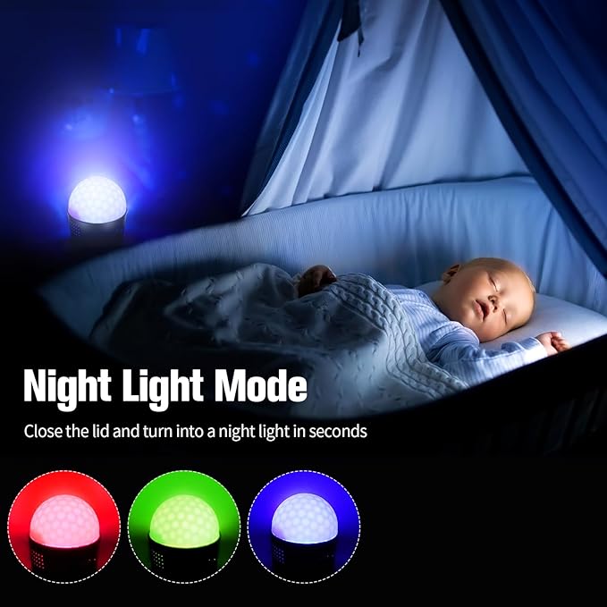 Wiwreenm Mini Disco Ball Light, Rechargeable Party Lights, Sound Activated - Image 4