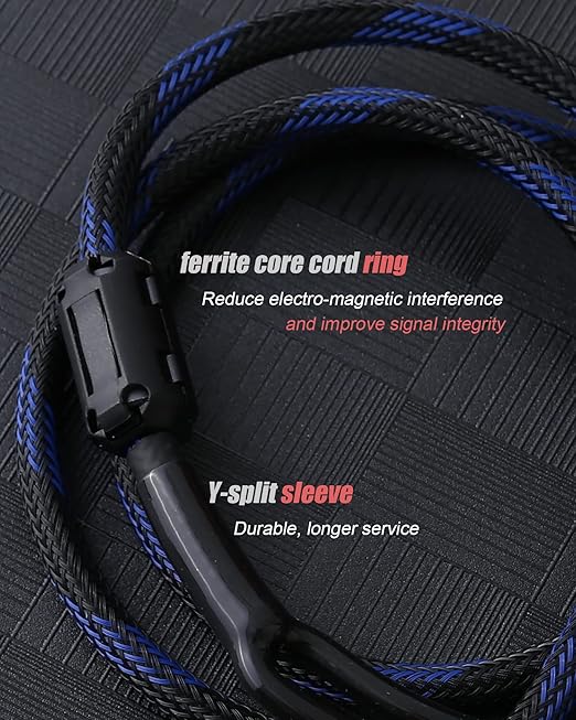 Diaianyfi Audiophile RCA to 2RCA Subwoofer Cable, 1 RCA Male to 2 RCA Male - Image 5