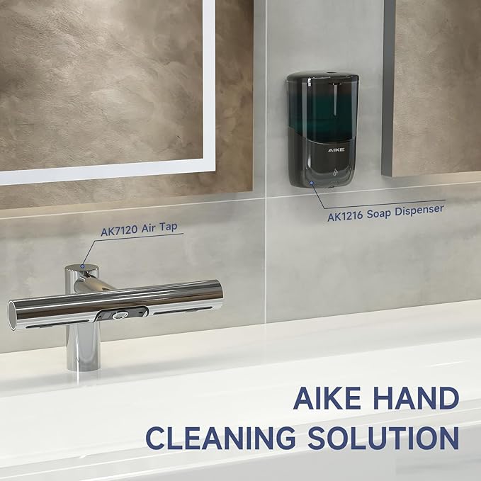 AIKE Liquid Automatic Wall Mount Soap Dispenser, Battery Operated Model AK1216 - Image 6