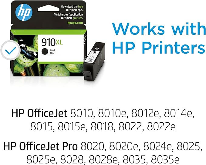HP 910XL Black High-Yield Ink Cartridge | Works - Image 3