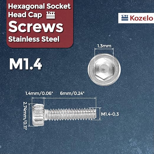 Kozelo 60pcs Socket Head Cap Screws - Image 2