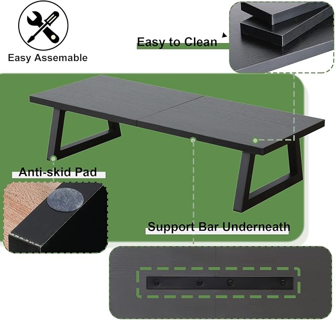 TEAMIX 24 inch Monitor Stand Riser, Printer Stand Riser - Image 3