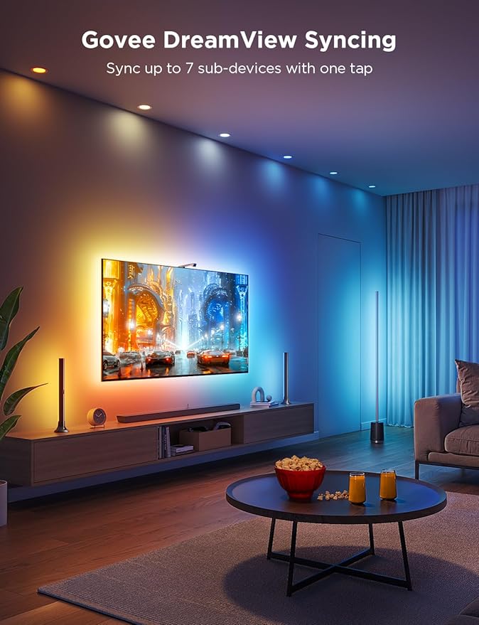 Govee TV Backlight 3 Lite Kit, 11.8ft RGBICW Wi-Fi TV LED Strip Lights - Image 7