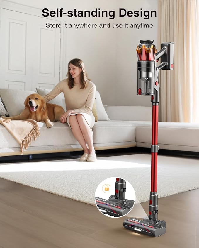 Cordless Vacuum Cleaner, 650W 55KPa 70Mins Vacuum Cleaners - Image 4
