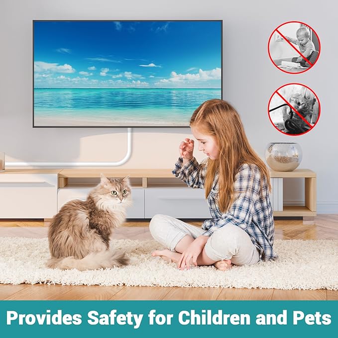 Self-Adhesive TV Cable Hider, Home Audio Flexible Wire Cord Management - Image 5