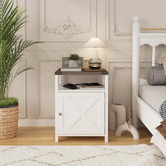 HOSEOKA Farmhouse Nightstand Set of 2 - Image 4