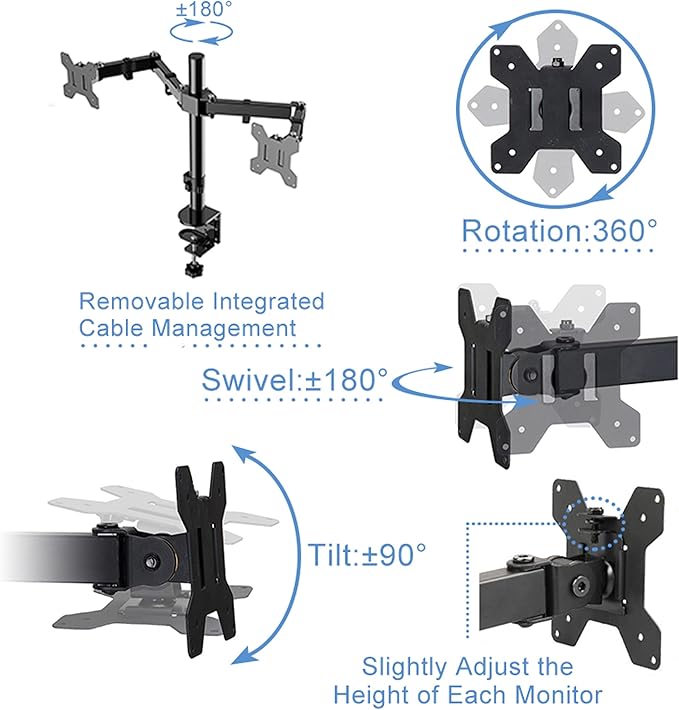 Rocelco 46" Height Adjustable Corner Standing Desk Converter - Image 7