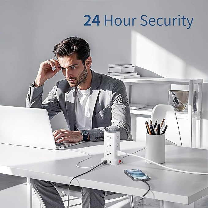 AnnTane Surge Protector Power Strip 6.5 FT Cord, Power Strip Tower - Image 7