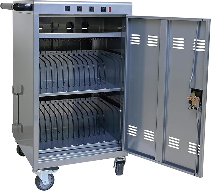 35 Device Charging Cart for Laptops and Tablets Up to 16.3-inch, Mobile - Image 6