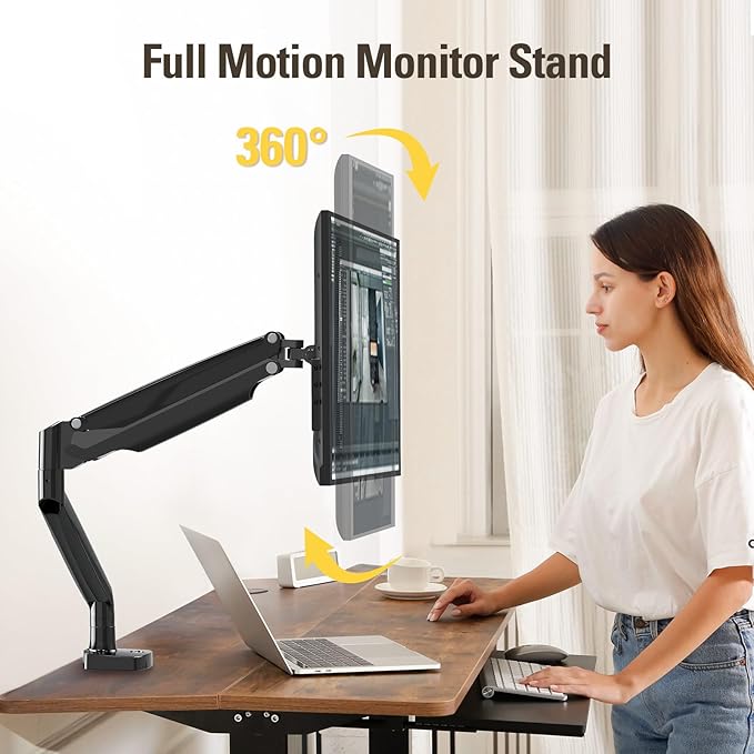 DreamAxis Single Monitor Mount Stand - Image 6