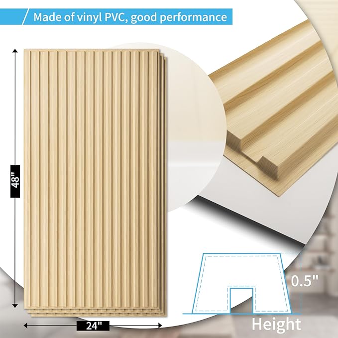 Art3d 12-Pack Slat Design 3D Wall Panels - Image 4