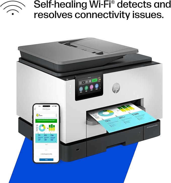 HP OfficeJet Pro 9135e Wireless All-in-One Color Inkjet Printer, Duplex - Image 12