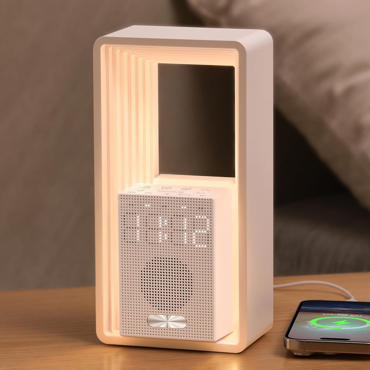 WILIT Digital Alarm Clock Sunrise, 9 Sleep Aid Sounds Wake up Light
