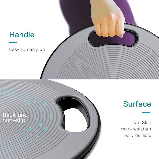 EVERYMILE Wobble Balance Board, Exercise Balance Stability Trainer Portable - Image 2