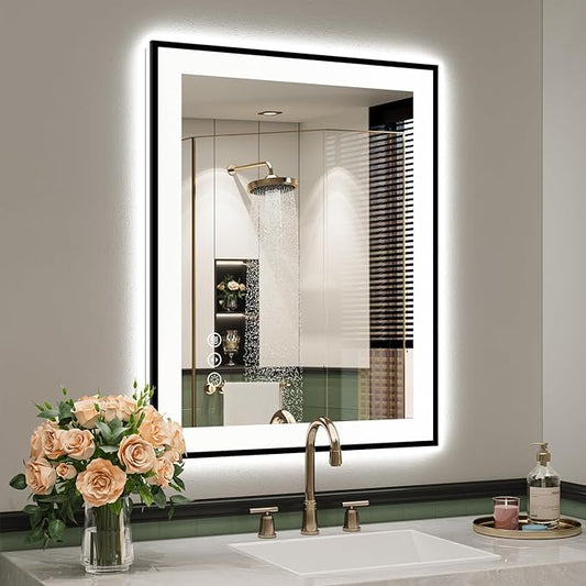 YEELAIT 24x30 Inch LED Bathroom Mirror by YEELAIT