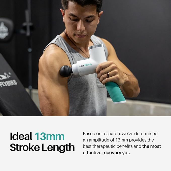 Ekrin Athletics White Kestrel Percussive Massager - Image 3