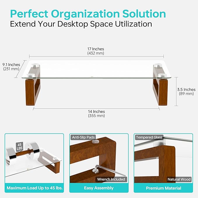 YEOUX Multi-Purpose Desktop Stand, Desk Organization Shelf - Image 5