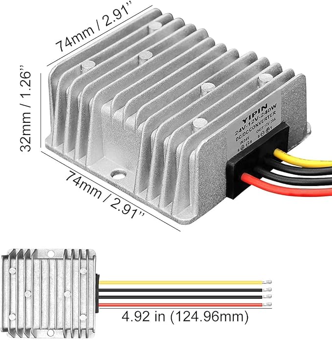 DC/DC Converter Regulator 24V Step Down to 12V 20A 240W Low Voltage Reducer - Image 7