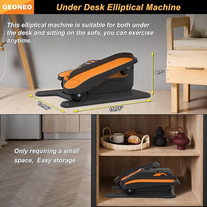 Under Desk Elliptical Machine, Electric Elliptical Exerciser - Image 2