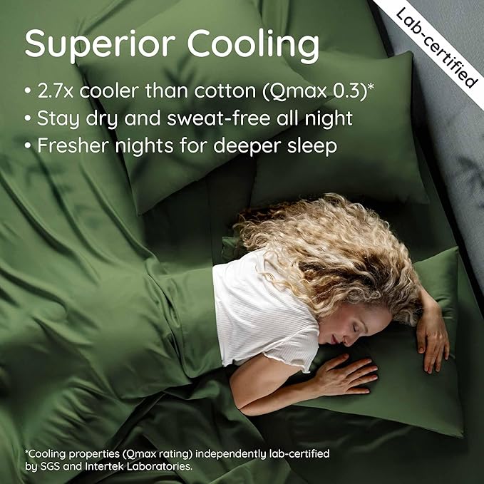 Bambaw 100% Viscose Derived from Bamboo Sheets King Size Set – 4pcs Cooling - Image 3