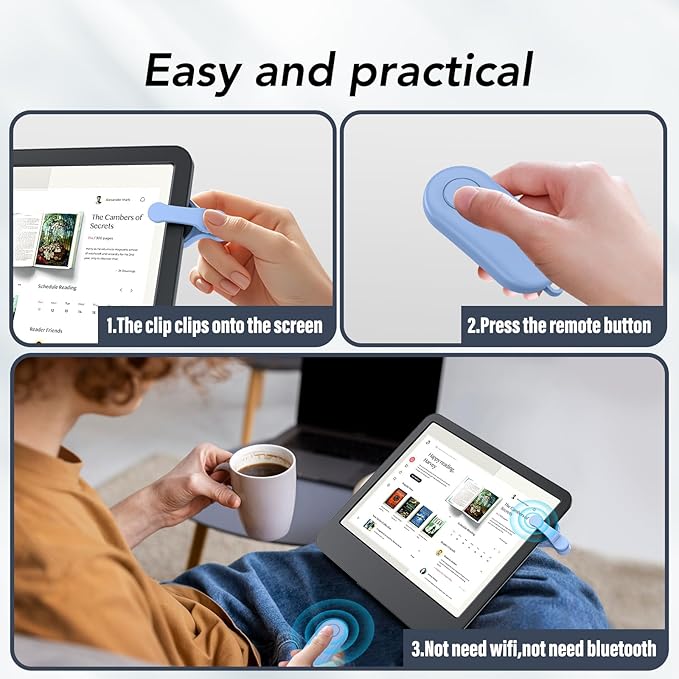 Remote Control Page Turner for Kindle Paperwhite Oasis Kobo eReaders, Kindle - Image 4
