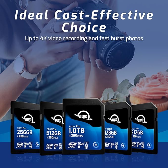 OWC Atlas Pro 128GB SDXC UHS-II V60 Media Card - Image 4